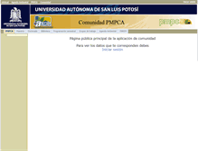 Tablet Screenshot of comunidadpmpca.uaslp.mx