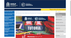 Desktop Screenshot of fca.uaslp.mx