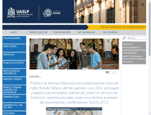 Tablet Screenshot of cidiomas.uaslp.mx