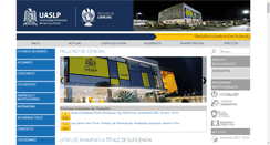 Desktop Screenshot of fciencias.uaslp.mx