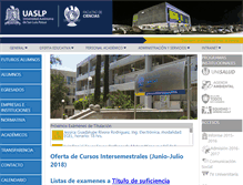Tablet Screenshot of fc.uaslp.mx